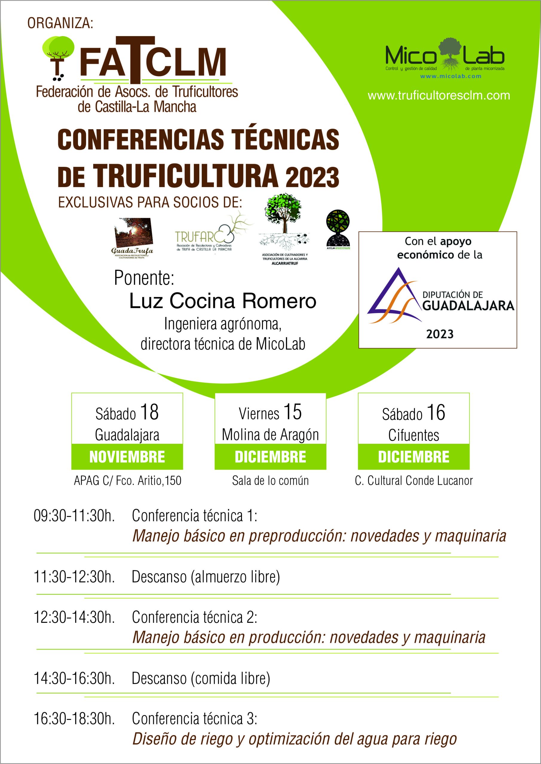Conferencias Técnicas de Truficultura 2023
