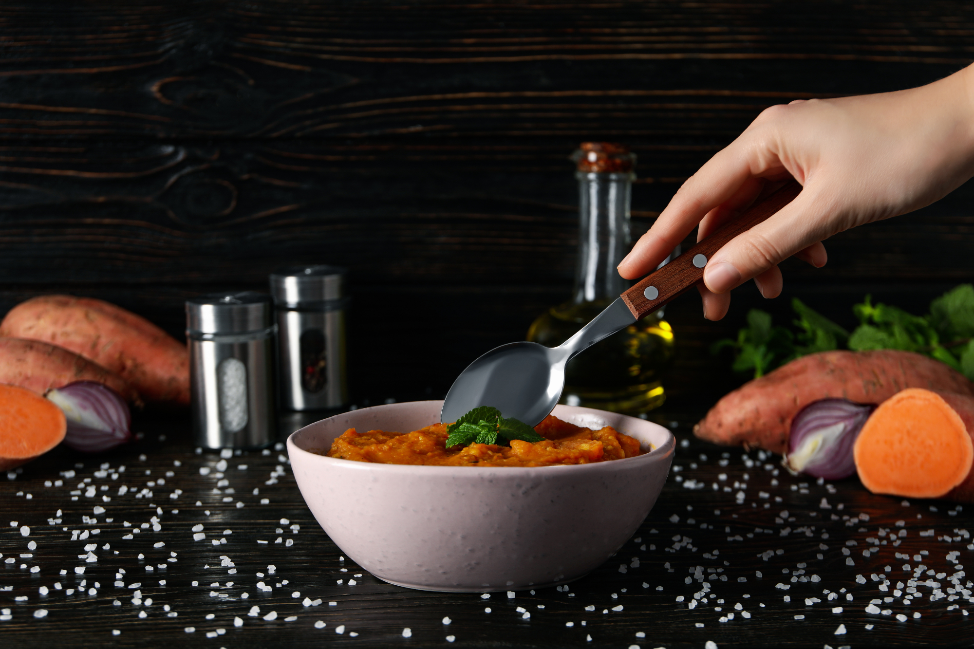 FATCLM receta puré de boniato con trufa negra (1)