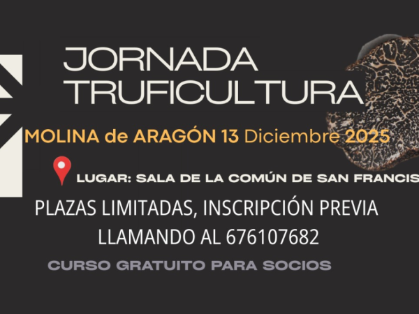 Jornada Truficultura en Molina de Aragón, 13 de diciembre