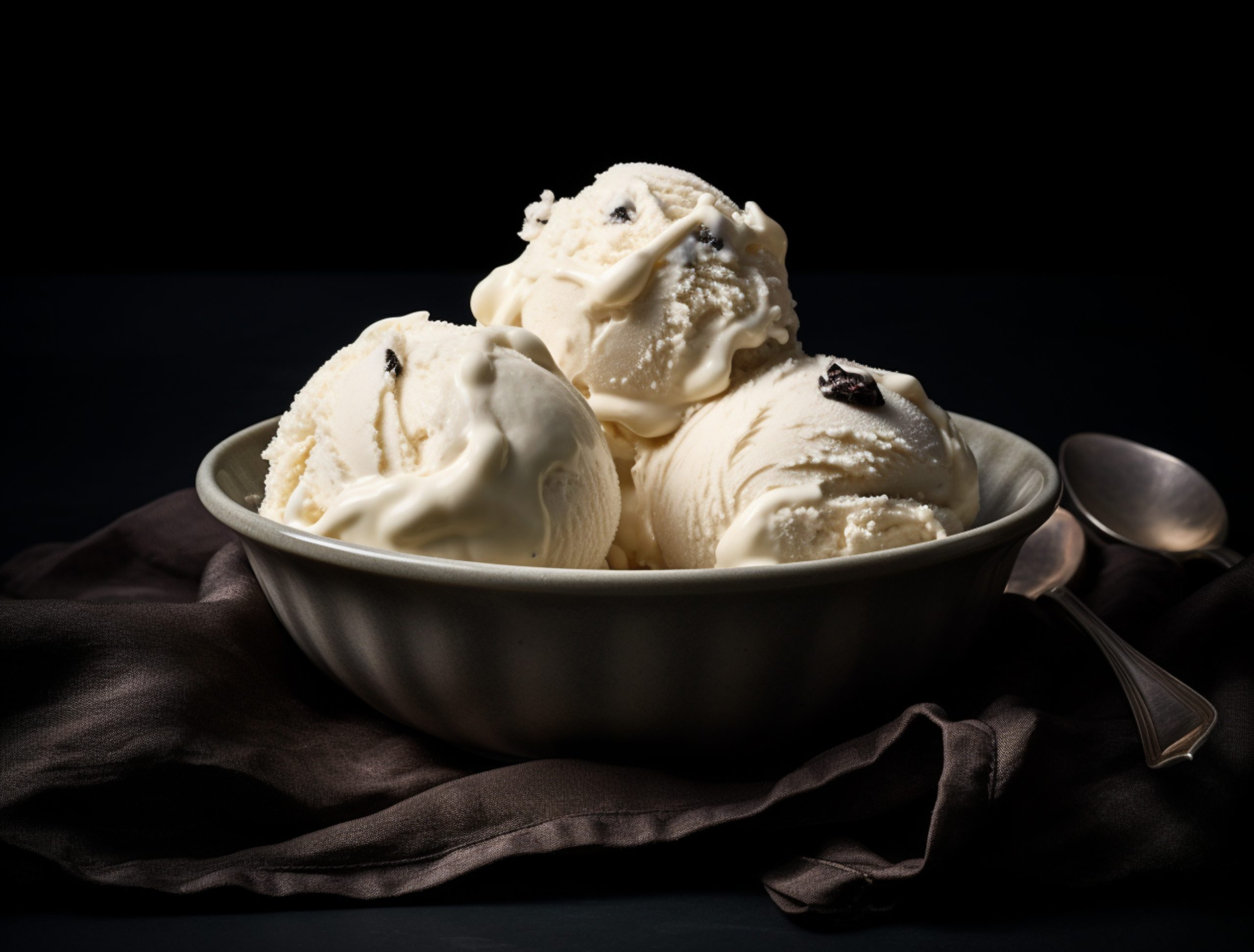 fatclm receta helado de chocolate blanco con trufa negra